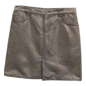 Marc Jacobs metallic blue mini skirt